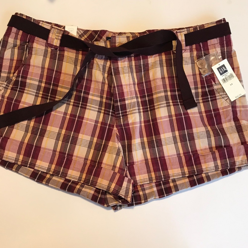 Gap s14 plaid shorts